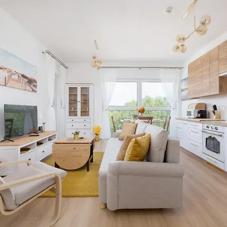 Bezowy Apartament Przy Parku W Katowicach Z Widokiem Na Staw I Biurkiem By Noclegi Renters Katowice Eksteriør bilde